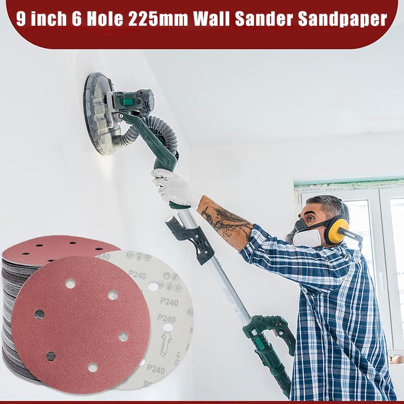 Woodworking Wallpaper - กระดาษทรายขัดผนัง 10 ชิ้น ขนาด 9 นิ้ว