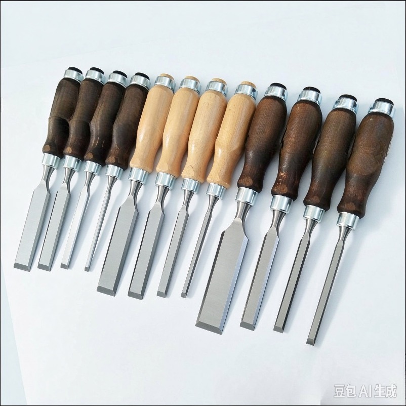 Wood Chisel Set - ชุดสิ่วงานไม้ สิ่วตอกเดือยงานหนัก สิ่วแกะสลักมือ สำหรับงานตัดร่องเดือยไม้เนื้อแข็ง